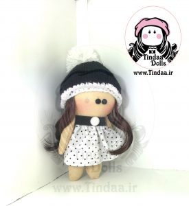 آویز عروسک روسی دختر کد #151 به همراه کلاه بافتنی